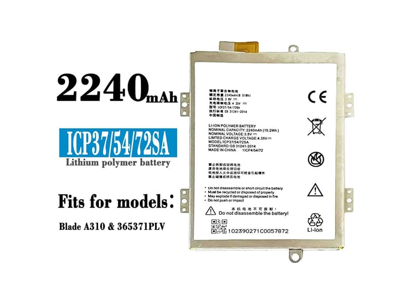 ZTE ICP37/54/72SA Handy-Akkus
