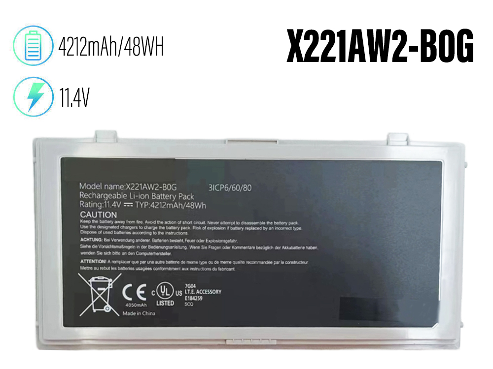 X221AW2-B0G Laptop Akku